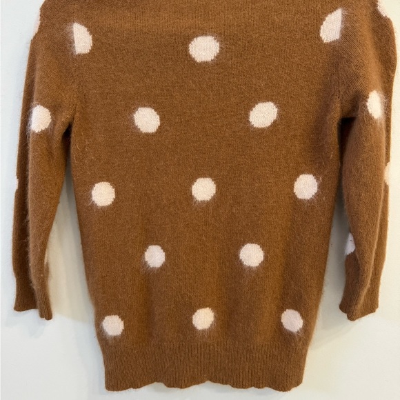Madewell Wallace -xs-polka dot rabbit hair sweater - Picture 3 of 5